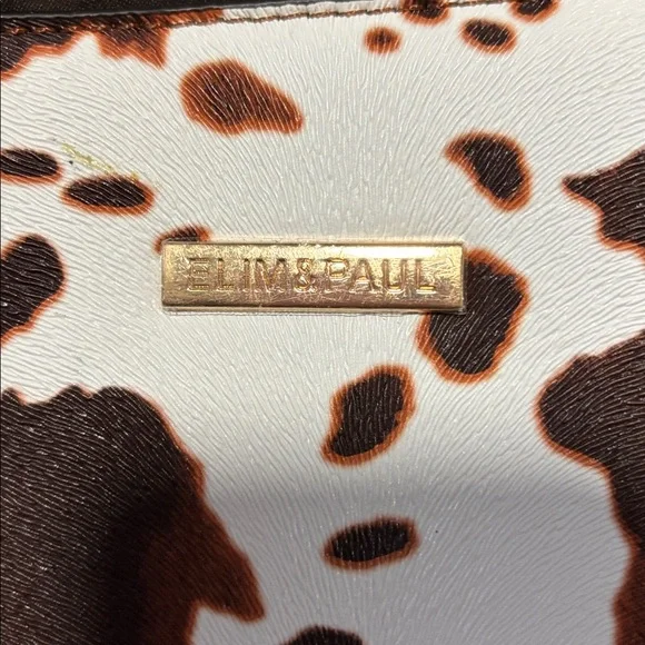 Samsonite Cow Print and Tan Tote Bag - Picture 2 of 4